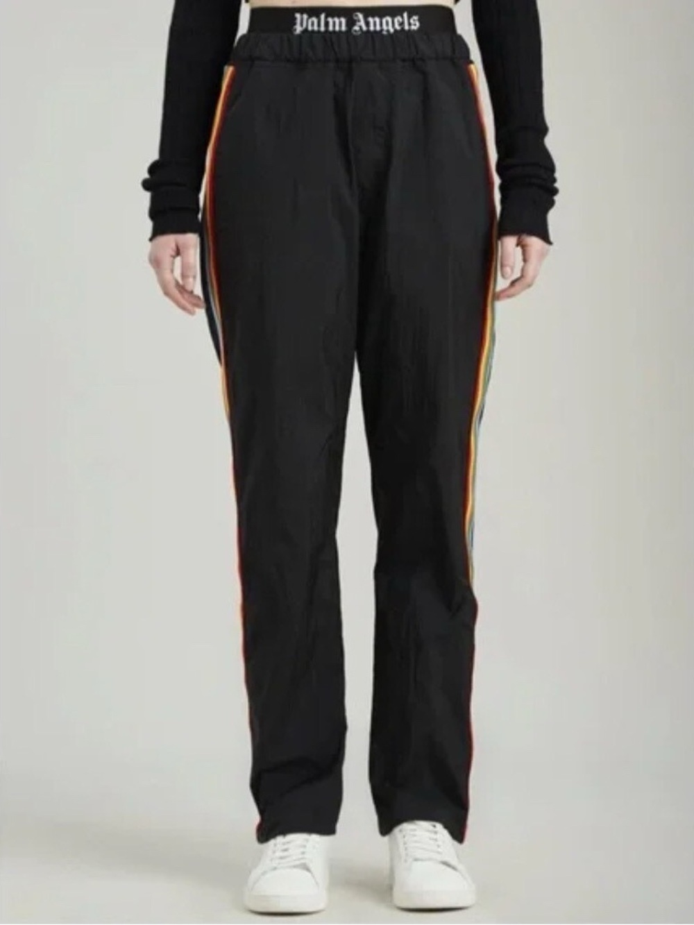 PALM ANGELS RAINBOW SIDE STRIPE TRACK PANTS